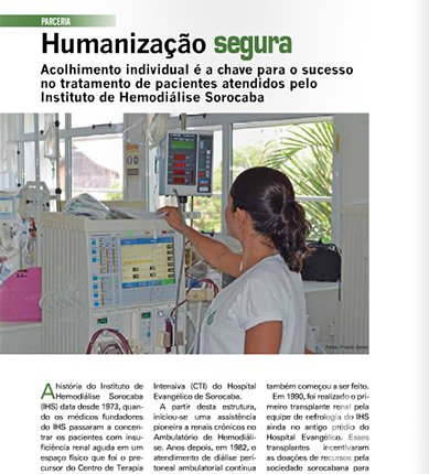 Matéria sobre o IHS na Revista HealthCare Management